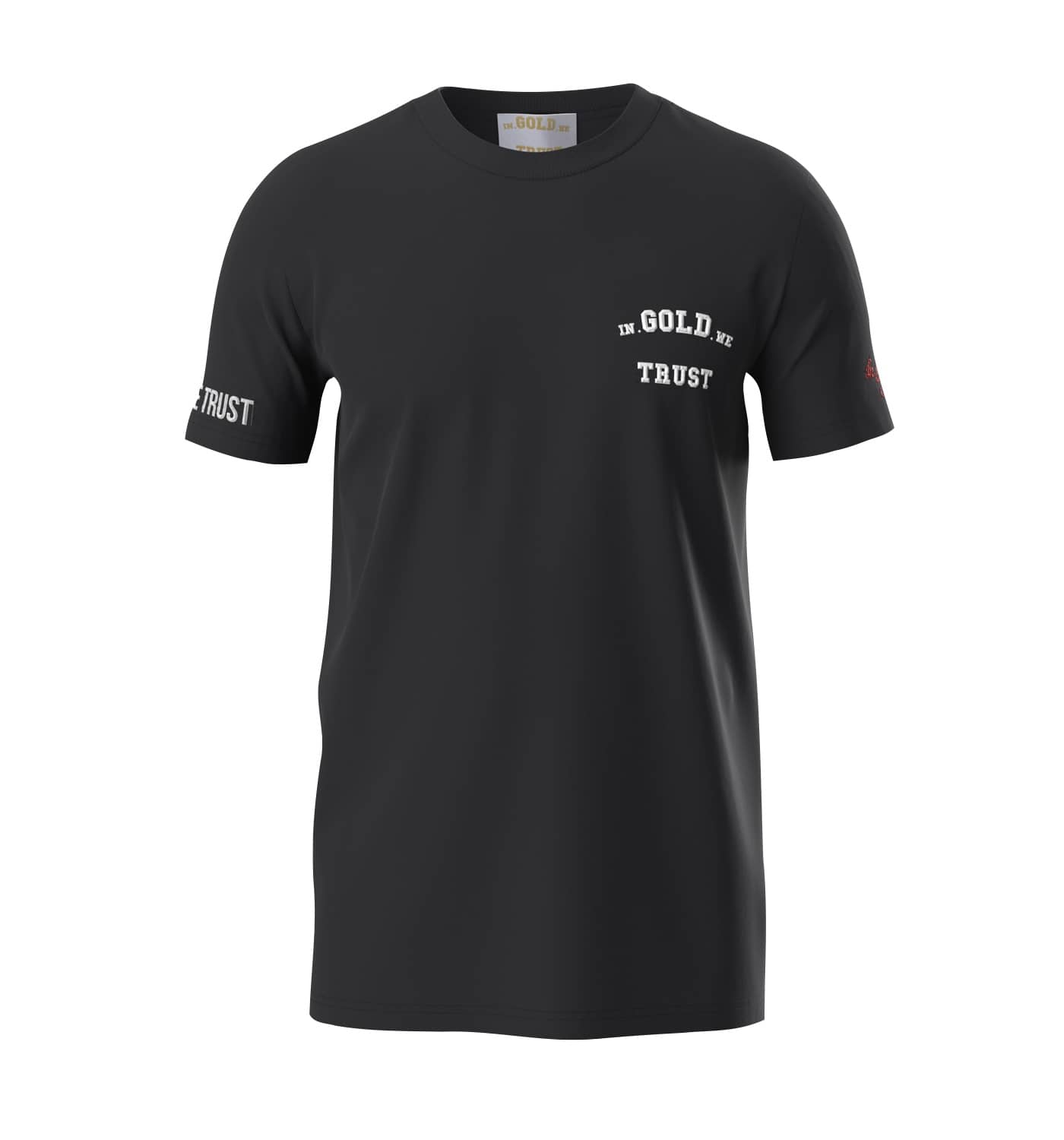 In Gold We Trust Pusha T-shirt Zwart IGWTT-050