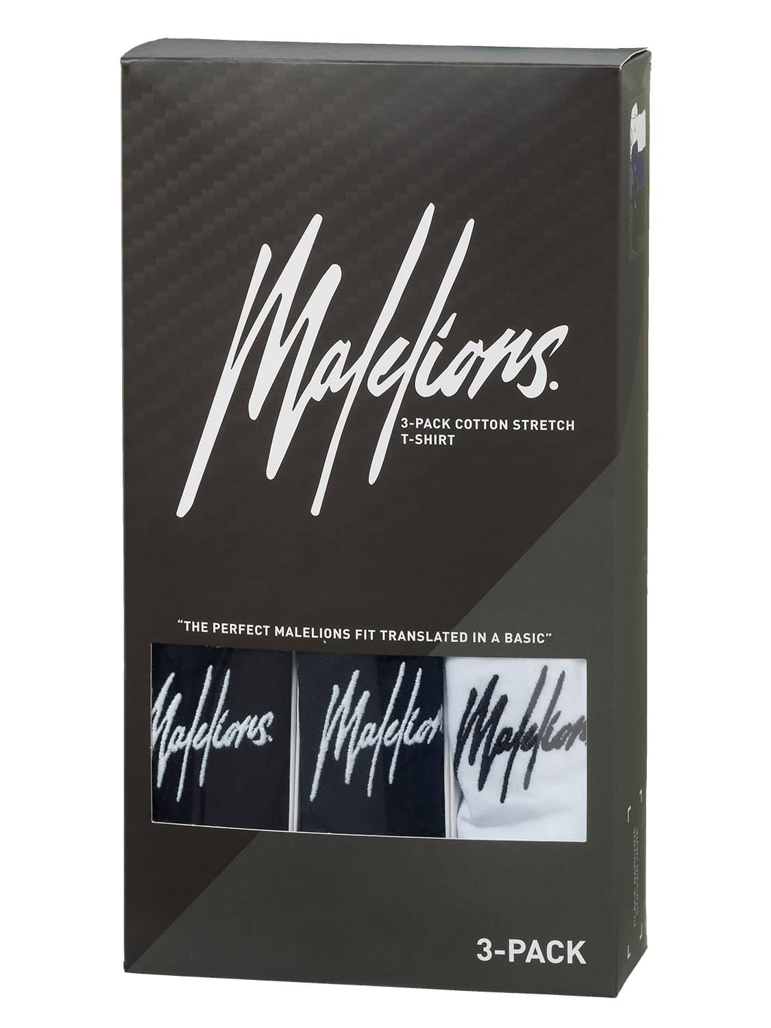 Malelions Small Signature T-shirt 3-Pack Wit/Zwart/Navy