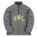 Banlieue College Fleece Halfzip Sweater Grijs