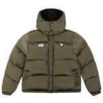 Banlieue dept.22 hooded puffer jas donker groen1