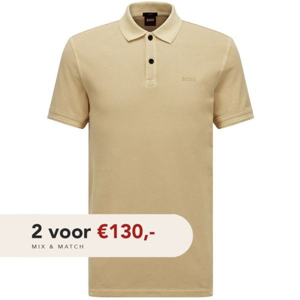 boss prime polo beige