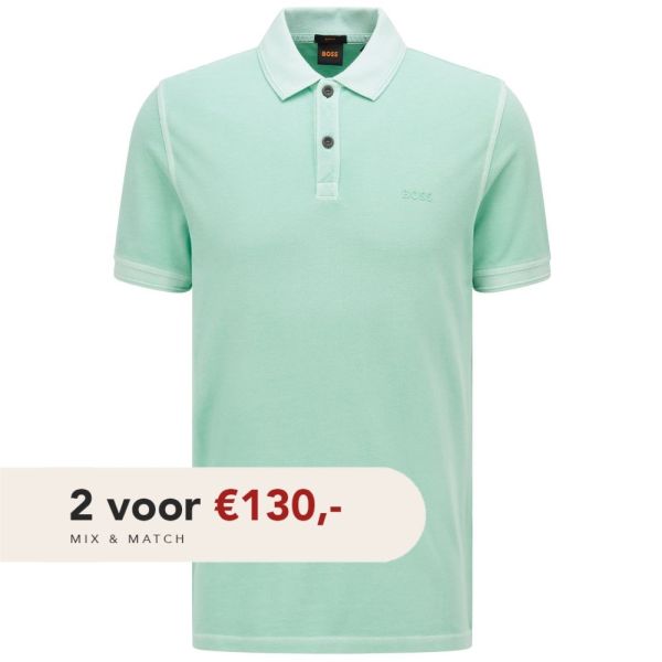 boss prime polo licht groen