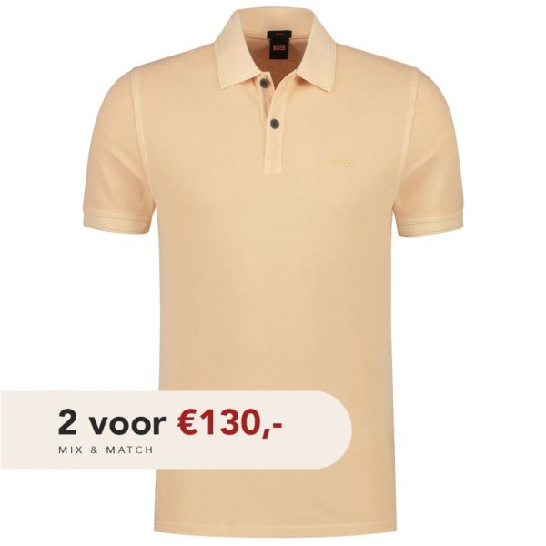 boss prime polo oranje