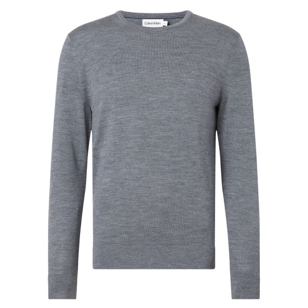 Calvin Klein Superior Merino Sweater Grijs