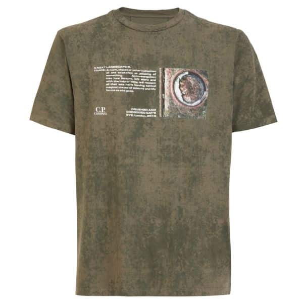 cp commpany next landscape t-shirt groen