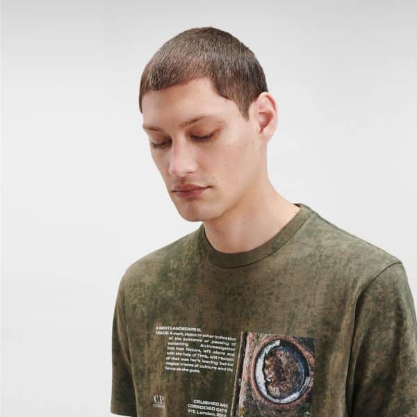 cp commpany next landscape t-shirt groen