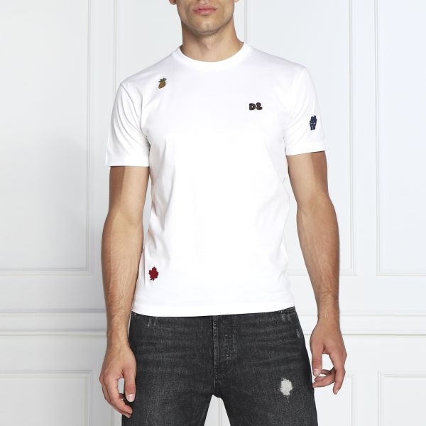 Dsquared2 Fruit Patch T-shirt Wit