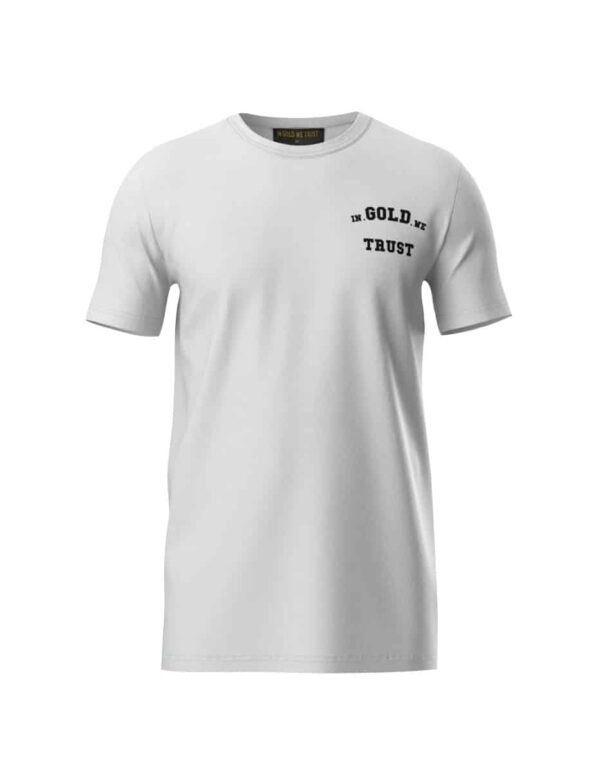 In Gold We Trust Basic T-shirt Wit