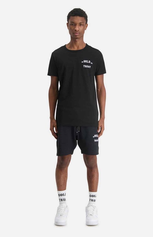 In Gold We Trust Basic T-shirt Zwart
