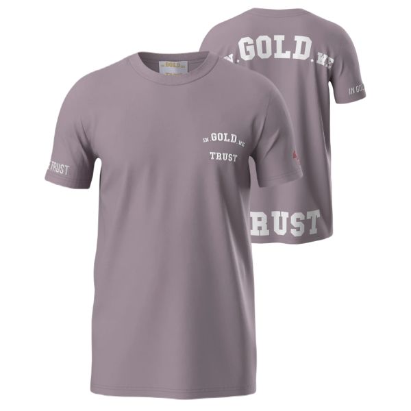 In Gold We Trust The Pusha T-shirt Paars