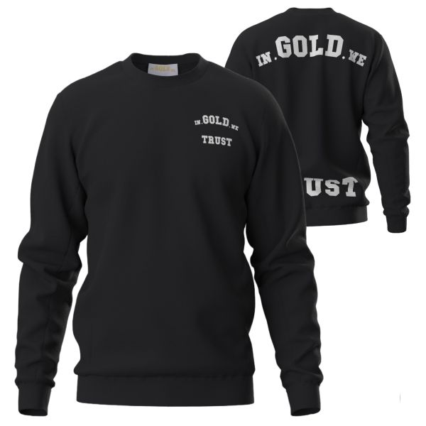In Gold We Trust The Slim 2.0 Sweater Zwart