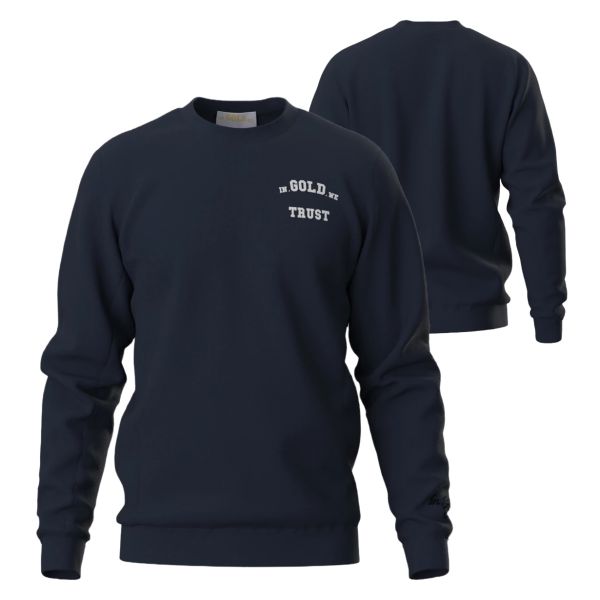 In Gold We Trust The Slim Light Sweater Navy
