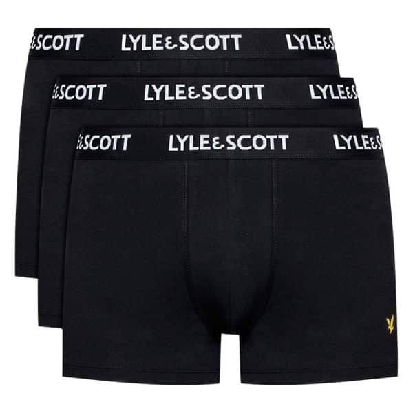 lyle scott 3-pack boxer 3zwart