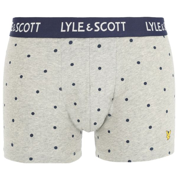 lyle & scott boxer 3-pack grijs navy