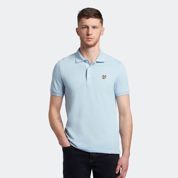 Lyle & Scott Plain Polo Licht Blauw