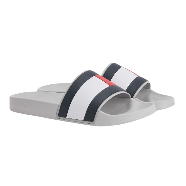 Tommy Hilfiger Flag Slippers Grijs - Main Image