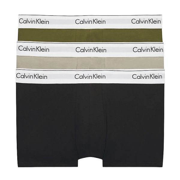 Calvin Klein Trunk Boxer 3-Pack Groen/Beige/Zwart
