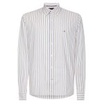 Tommy Hilfiger Natural Overhemd Blauw/Wit