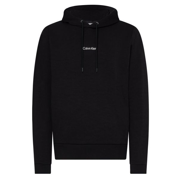 Calvin Klein Interlock Micro Logo Hoodie Zwart