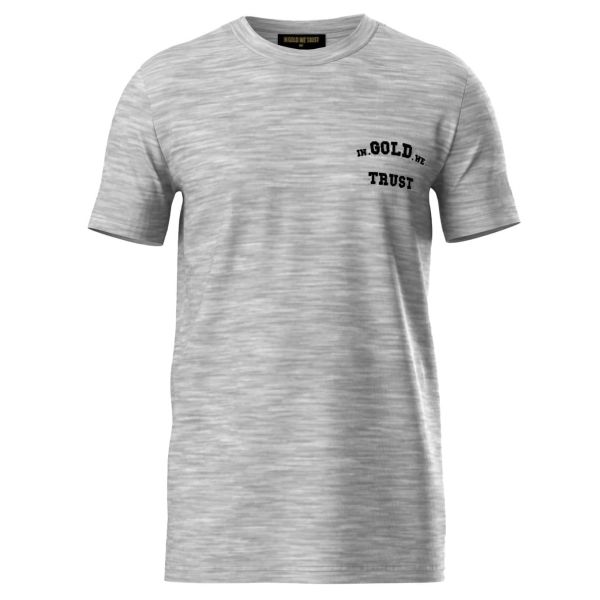In Gold We Trust Basic T-shirt Grijs
