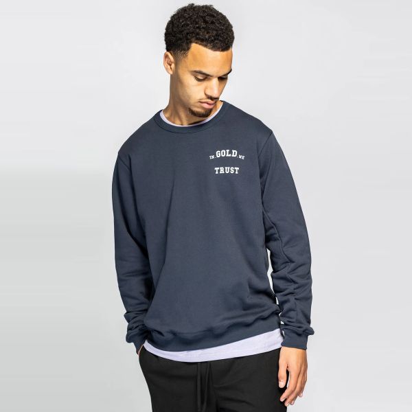 In Gold We Trust The Slim Light Sweater Navy