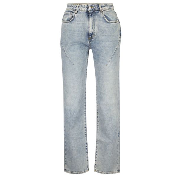 represent front stitch baggy jeans denim blauw
