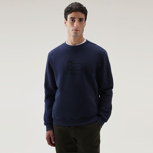 Woolrich Classic Fleece Sweater Donker Blauw