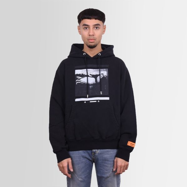 heron preston misprinted hoodie zwart