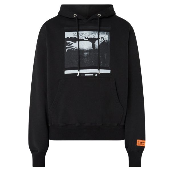 heron preston misprinted hoodie zwart