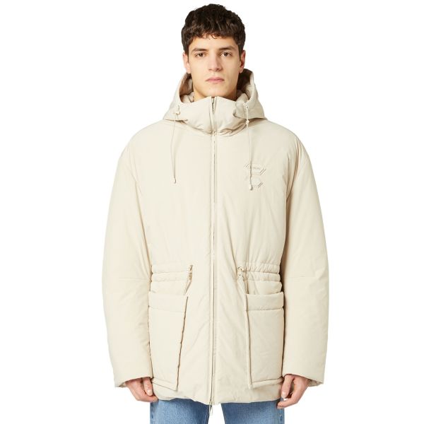 Off-White Patch Peach Padded Puffer Beige