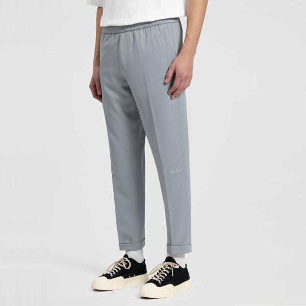 Olaf Slim Elasticated Broek Licht Grijs