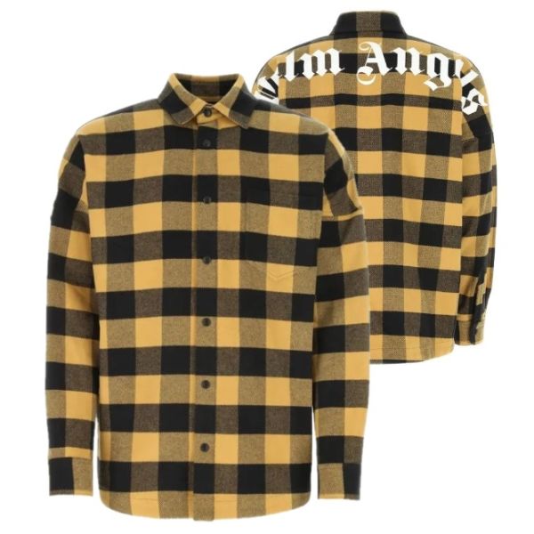 Palm Angels Classic Logo Overshirt Goud
