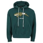 Palm Angels Croco Hoodie Donker Groen