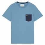 Lyle & Scott Contrast Pocket T-shirt Blauw