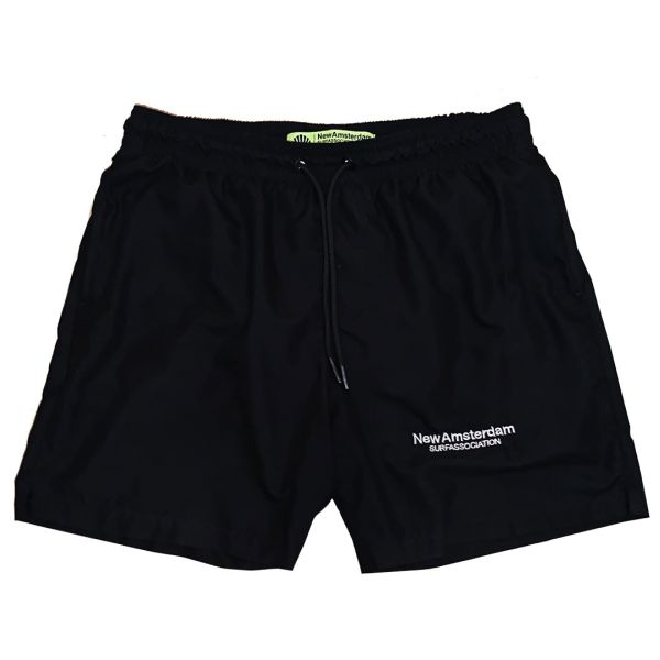 New Amsterdam Surf Association Logo Zwembroek Zwart