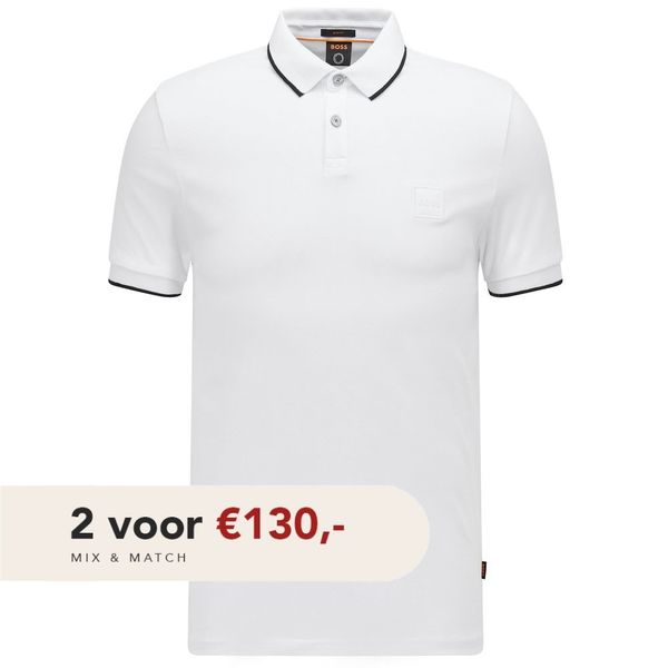 hugo boss passertip polo wit