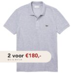 lacoste polo grijs
