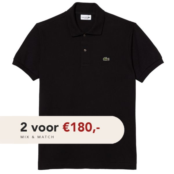 lacoste polo zwart