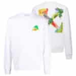 Off-White Brush Arrow Slim Sweater Wit