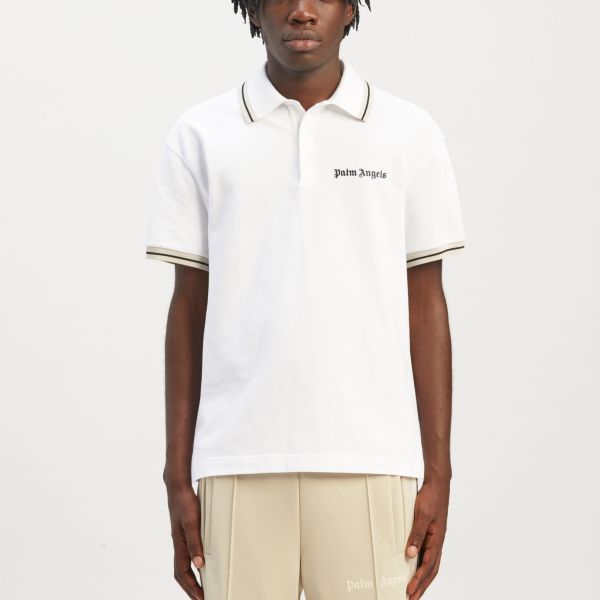 Palm Angels Classic Logo Polo Wit