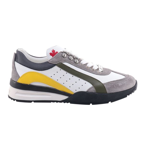 Sneakers Sale Dsquared Heren Schoenen Dsquared2 Top Sneaker Grijs/Wit