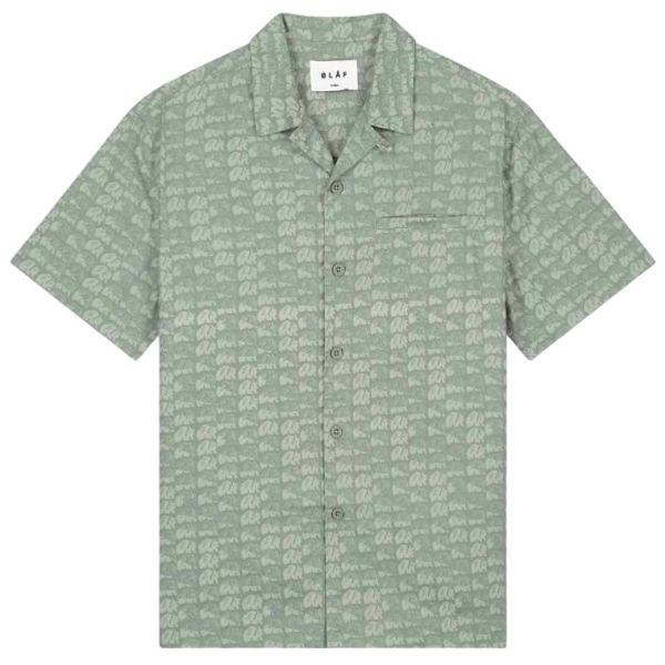 Olaf AOP Blur Overhemd Groen