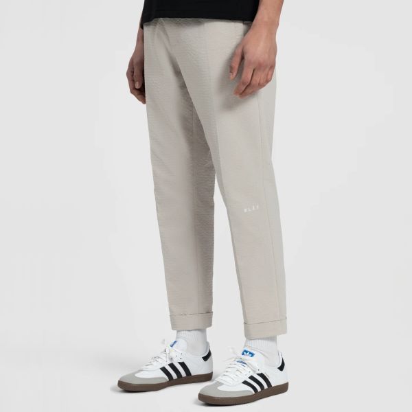 Olaf Seersucker Slim Broek Grijs