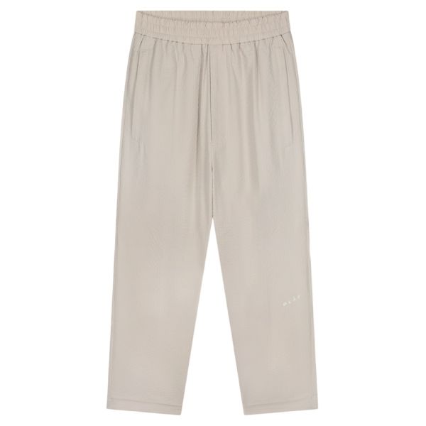 Olaf Seersucker Slim Broek Grijs