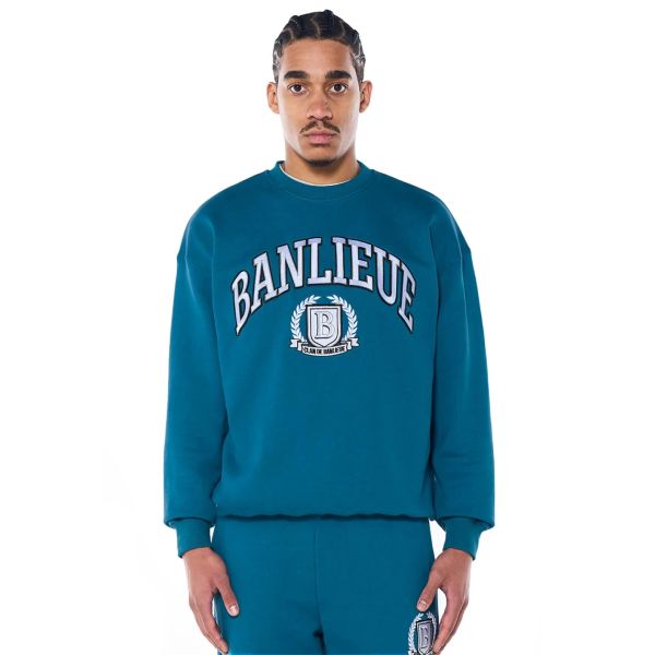 Banlieue Crest Sweater Blauw