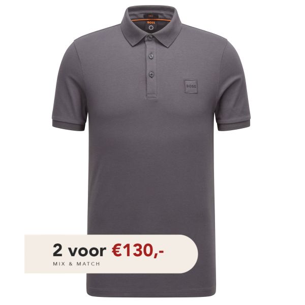 Boss Passenger Polo Donker Grijs