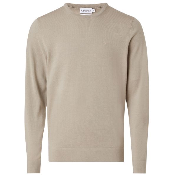 Calvin Klein Superior Merino Sweater Beige