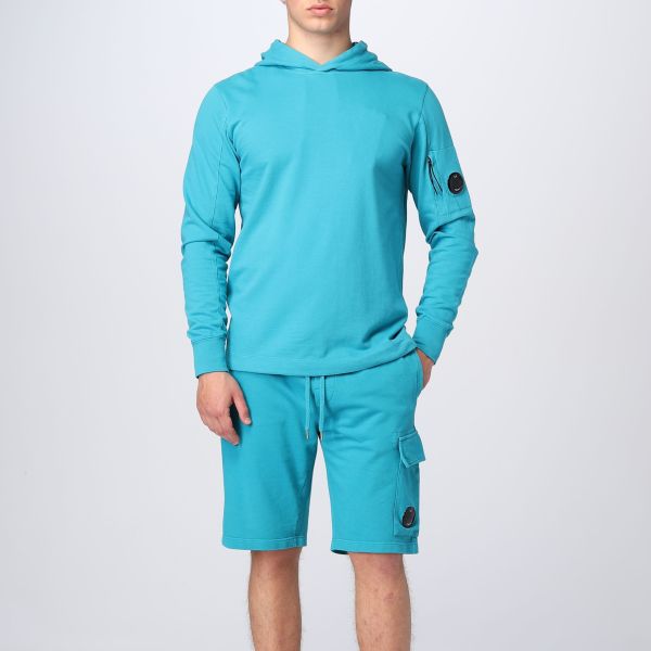 CP Company Light Fleece Hoodie Blauw