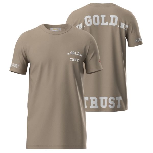 In Gold We Trust The Pusha T-shirt Beige