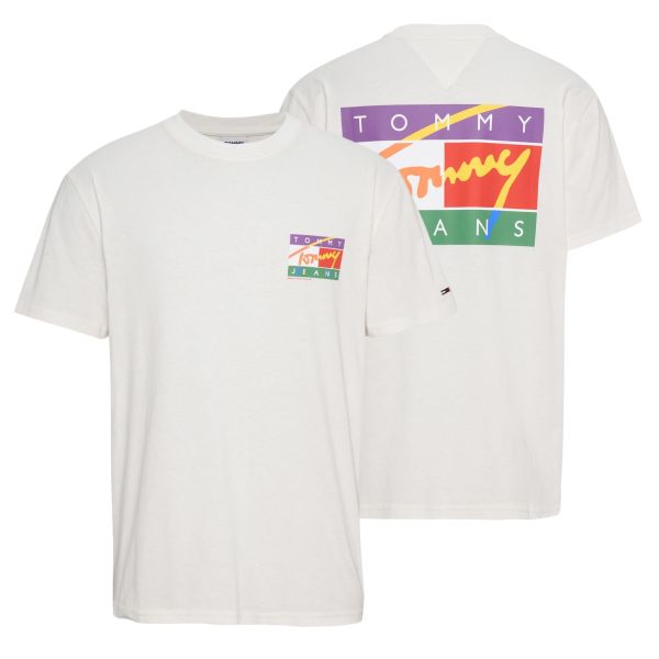 Tommy Jeans Classic Signature T-shirt Wit